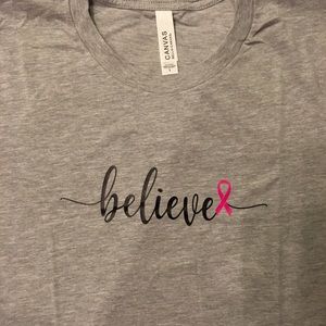 Believe Breast Cancer Awareness shirt